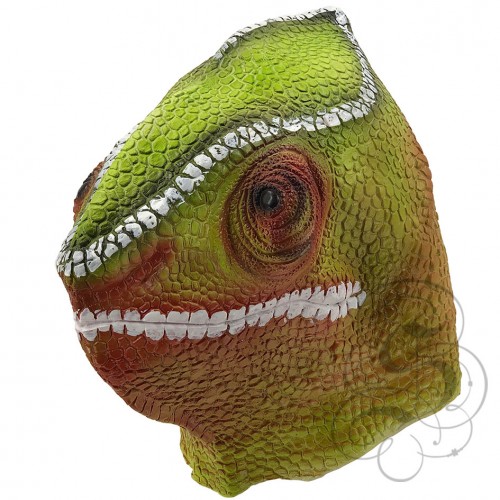 Latex Chameleon Lizard Animal Overhead Party Mask